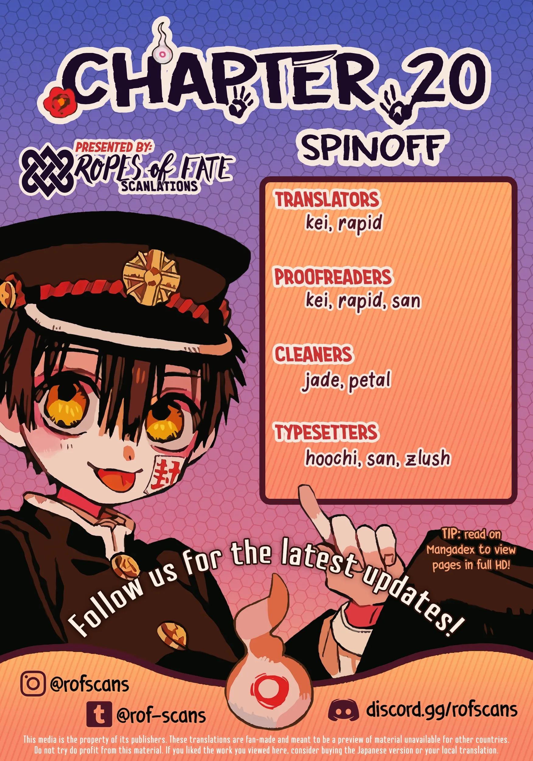 Read After-school Hanako-kun Manga Online