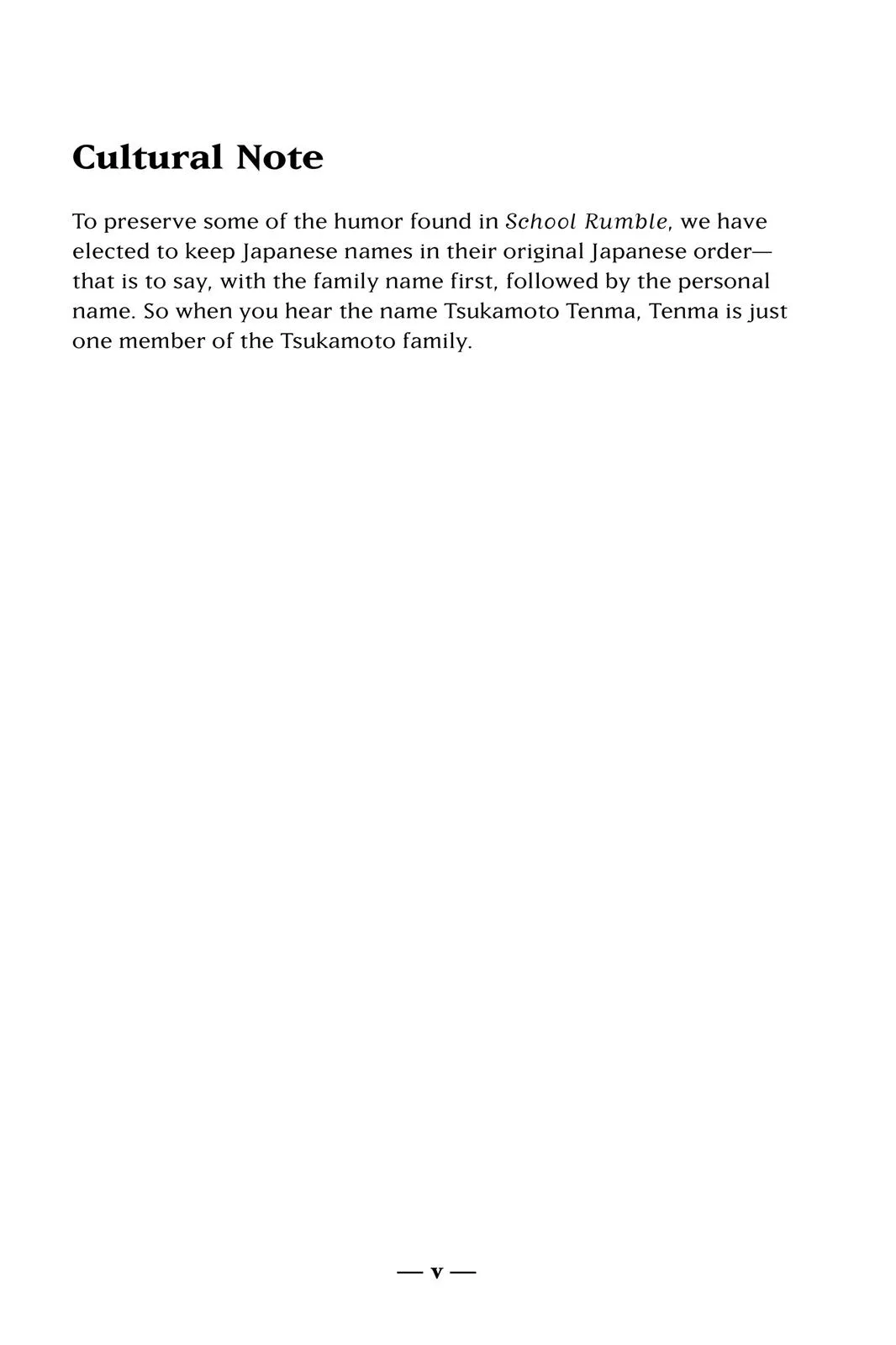 Read School Rumble Manga Online