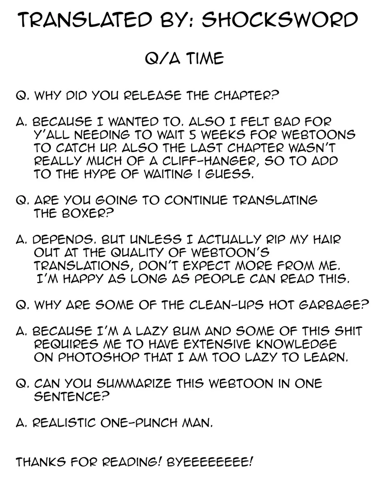 Read The Boxer Manga Online