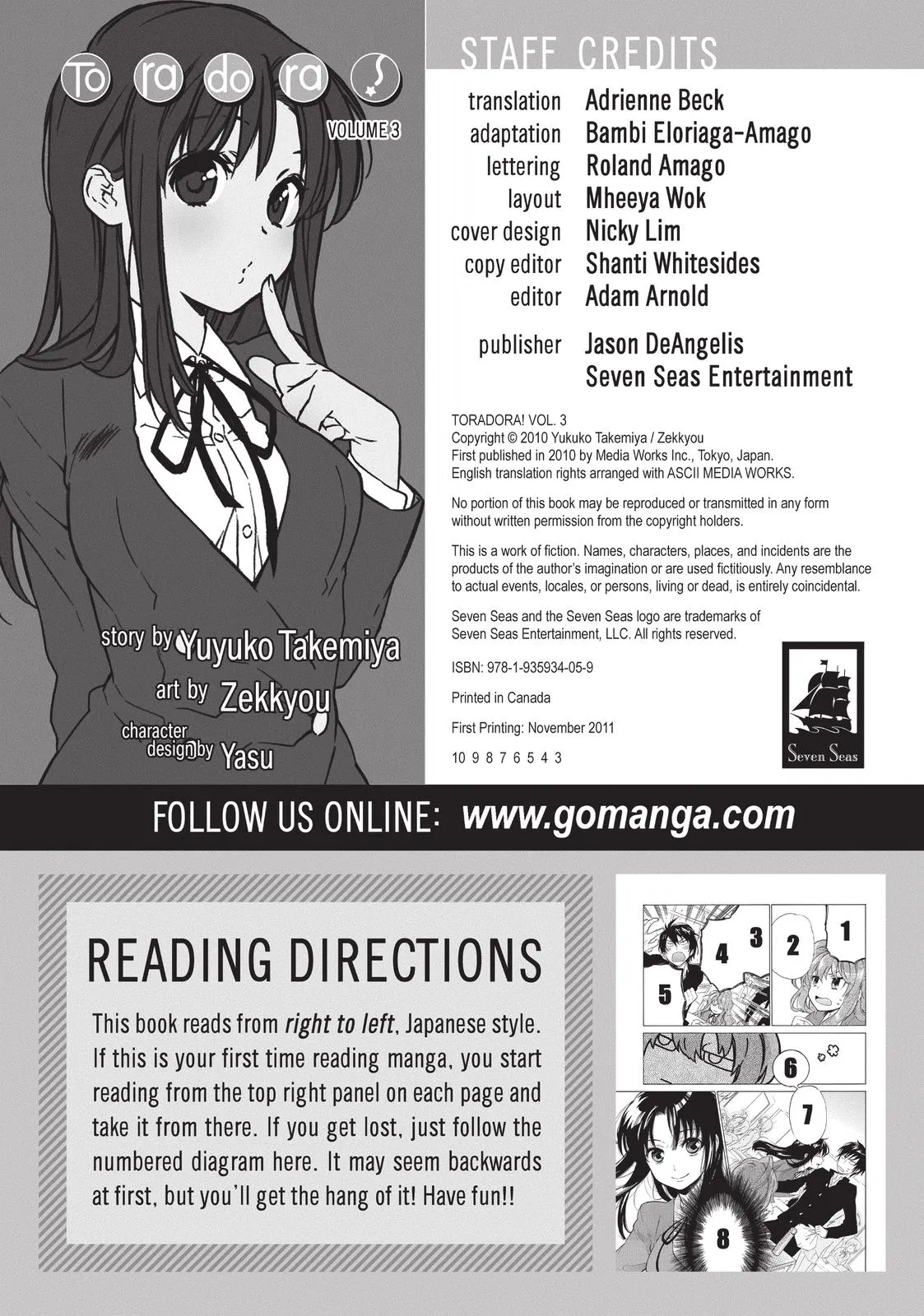 Read Toradora Manga Online