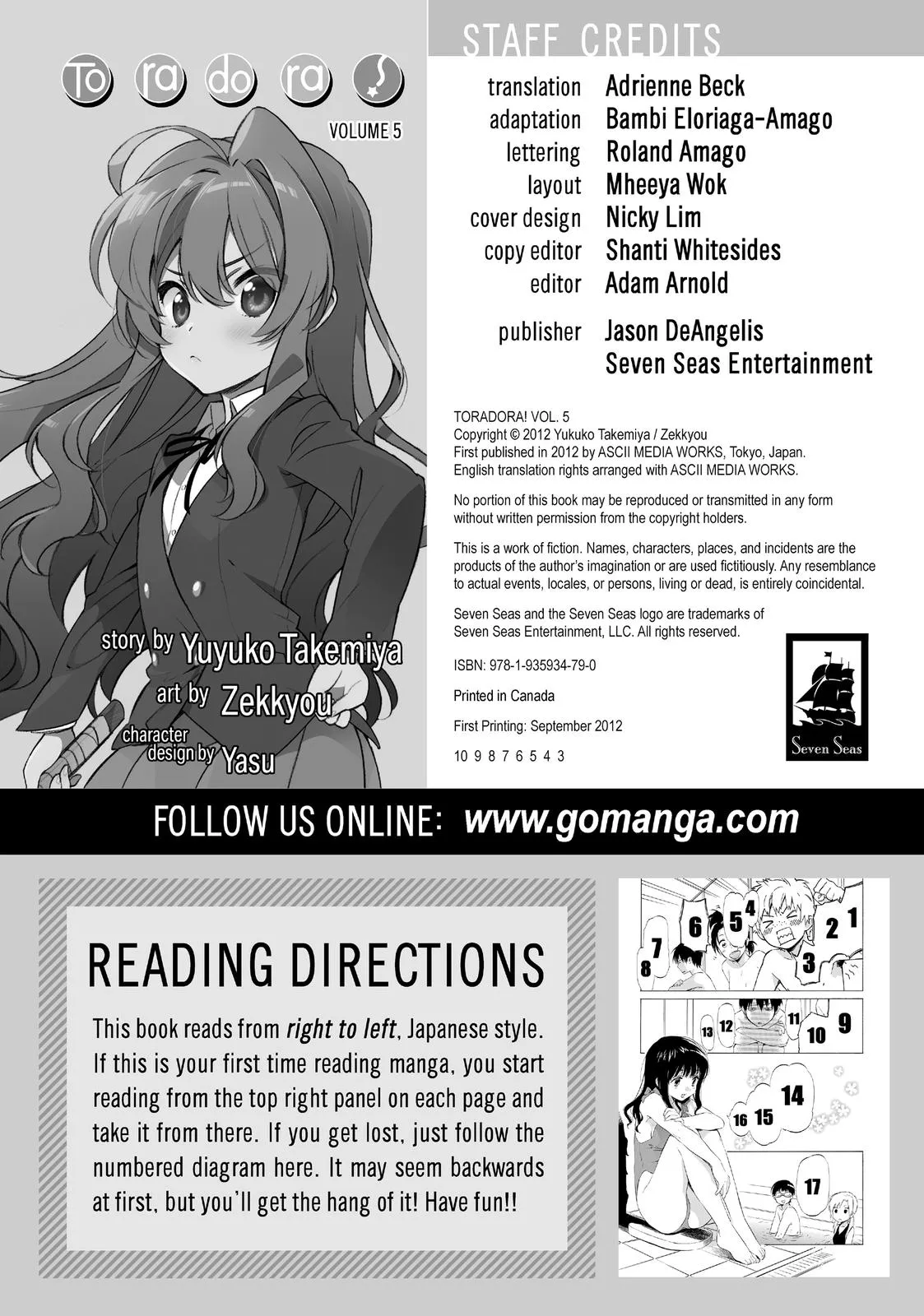 Read Toradora Manga Online