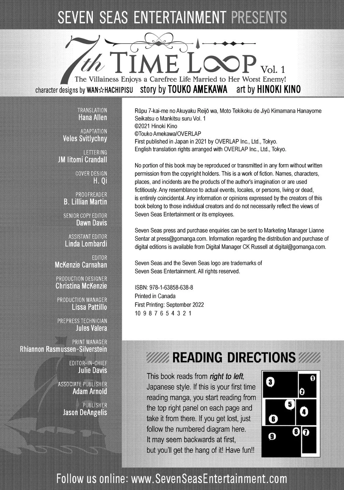 Read Villainess 7th Time Loop Manga Online