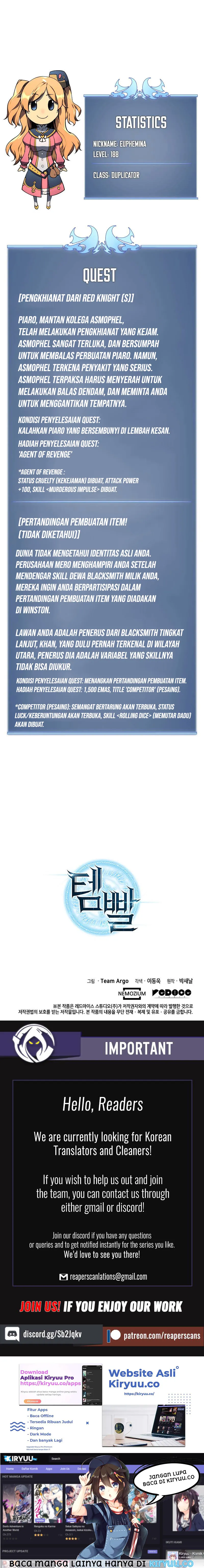 Read Overgeared ID Manga Online